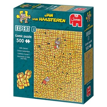 Jumbo Spiele Puzzle Jan van Haasteren Expert 4 Geschenke Puzzle, 500 Puzzleteile