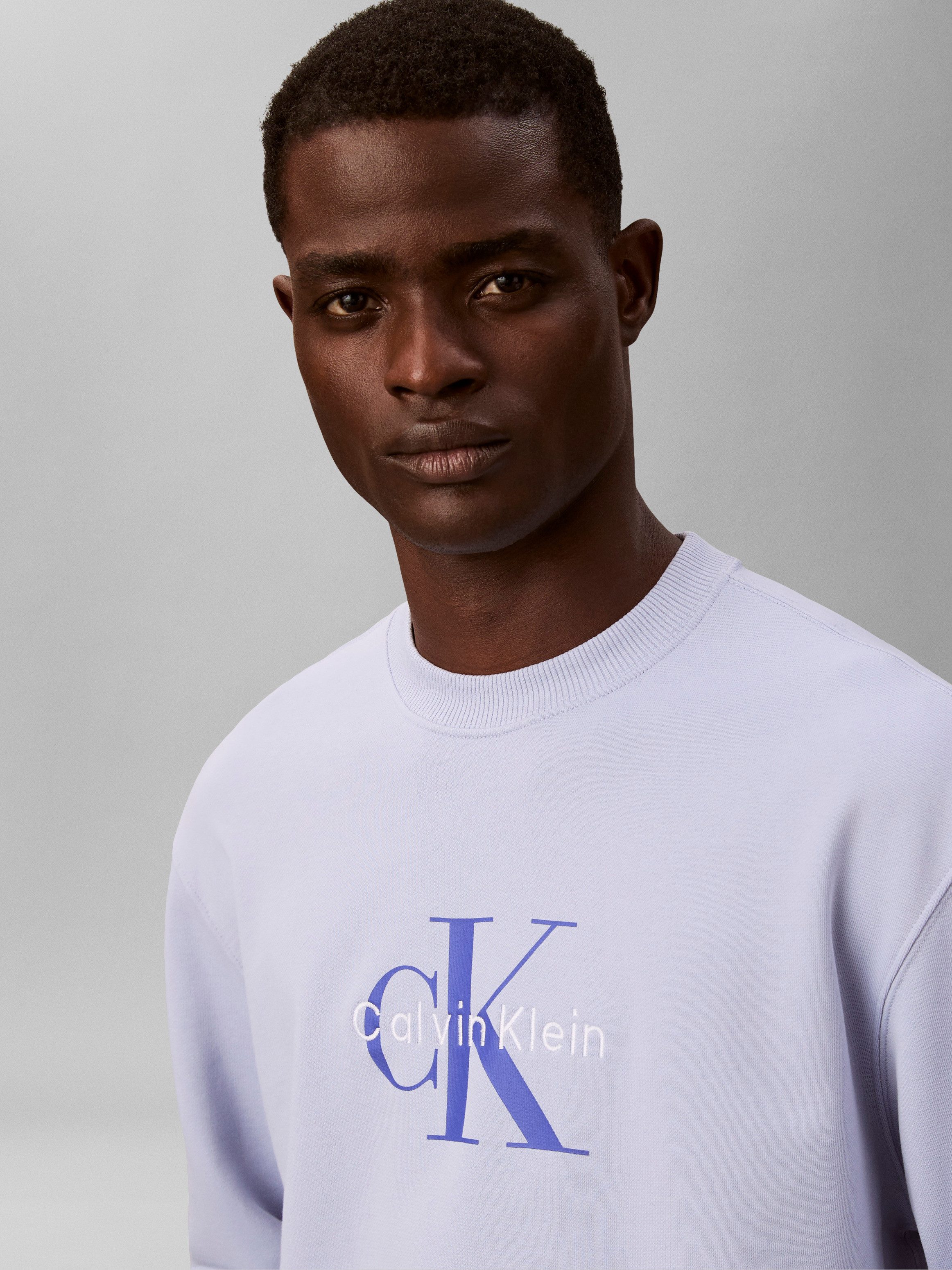 Calvin Klein Jeans Sweatshirt LS EU 350TERRY MONOLOGO CN SWTSH Rundhalsausschnitt, regular fit