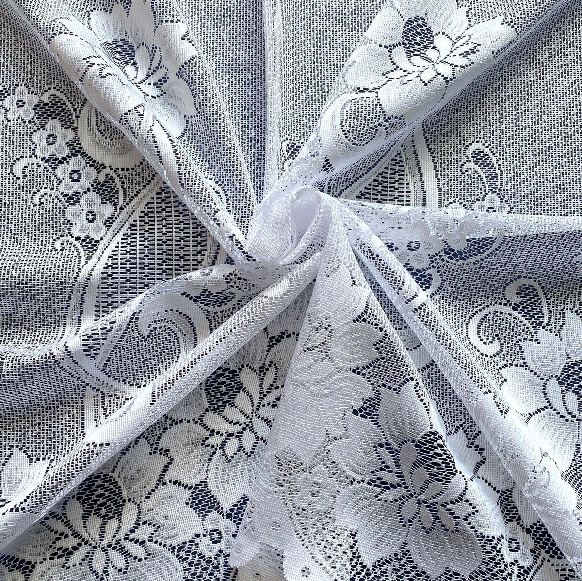 Weckbrodt Gardine Chelsea (1 St), Kräuselband, halbtransparent, Jacquard, Jacquard, strukturiert, halbtransparent, Bordüre,floral,Allover, Store – Bild 2 von 5