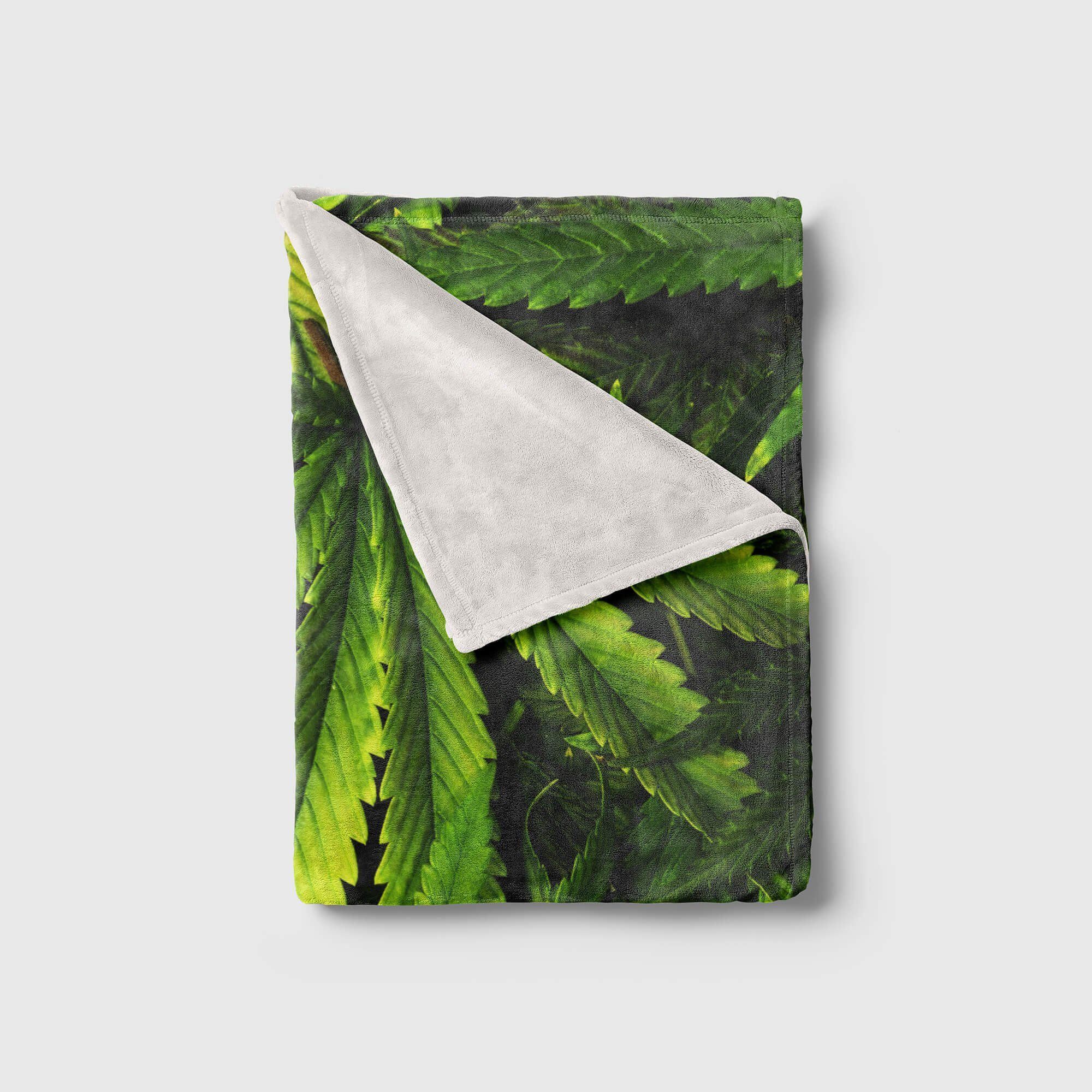 Blät, Saunatuch Handtuch Hanf Cannabis Handtuch Sinus Baumwolle-Polyester-Mix (1-St), Art mit Fotomotiv Kuscheldecke Handtücher Strandhandtuch