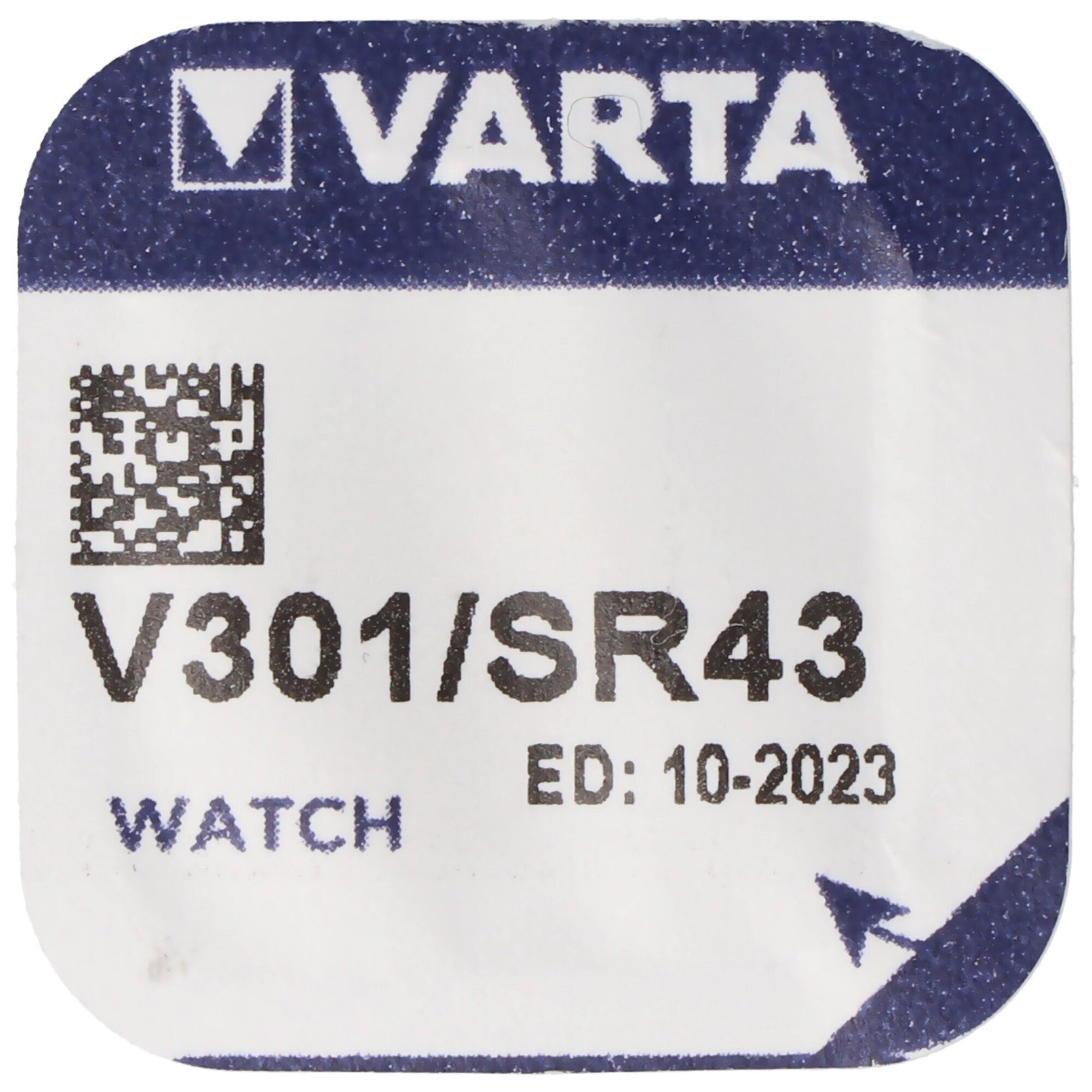 5x VARTA Uhren Batterie Knopfzelle V301 301 226 SB-A8 280-01 1,55V 