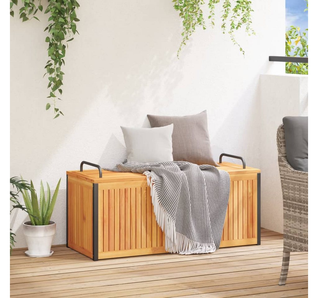 Thumbnail - vidaXL Gartenbox Gartenbox 110x45x42/53 cm Massivholz Akazie und Stahl
