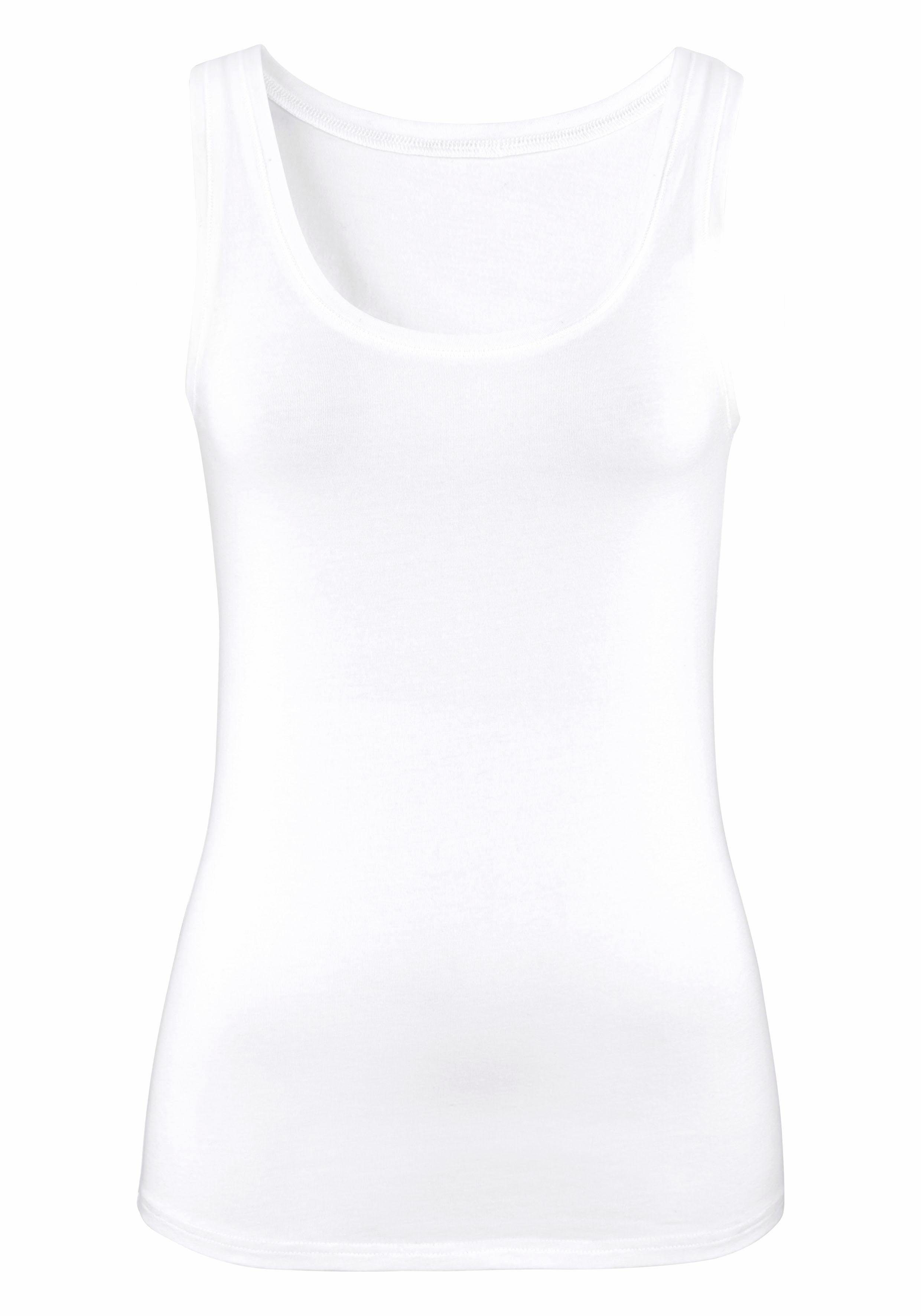 Vivance by Lascana Tanktop (2er-Pack) aus elastischer Baumwoll-Qualität – Bild 4 von 5