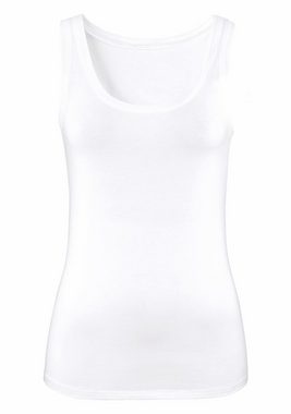 Vivance Tanktop (2er-Pack) aus elastischer Baumwoll-Qualität, Strandtop