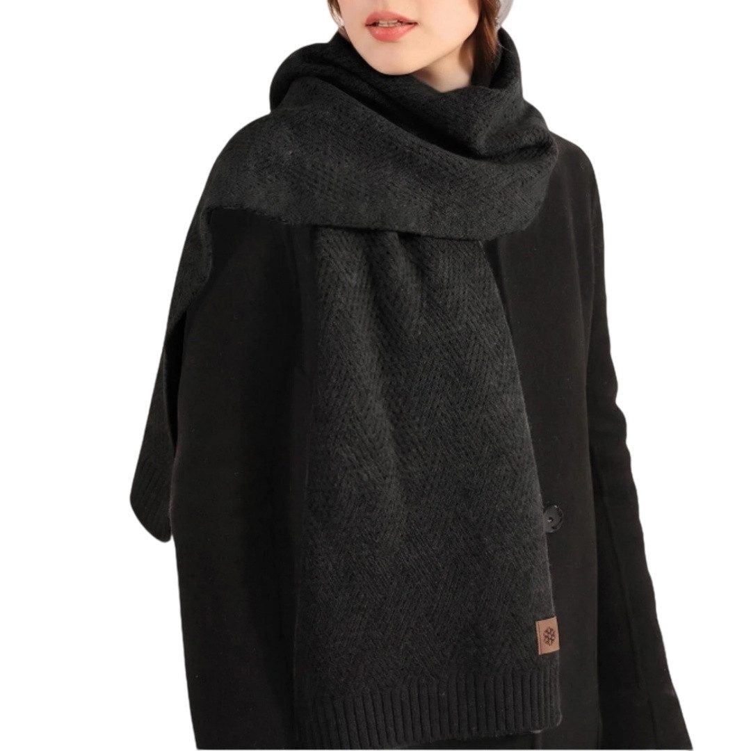 nsihing Modeschal Damen Gestrickter Wollschal Weicher Warmer Winter Einwickelschal, (Ideal für Herbst und Winter), Perfektes Geschenk zu Halloween, Weihnachten und Neujahr.