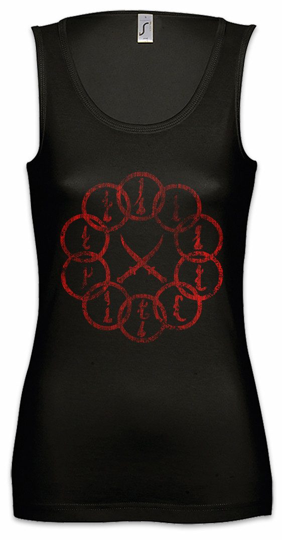 Tanktop Mandarin Vintage Logo II Ärmelloses Damen T-Shirt Iron Tony Comic