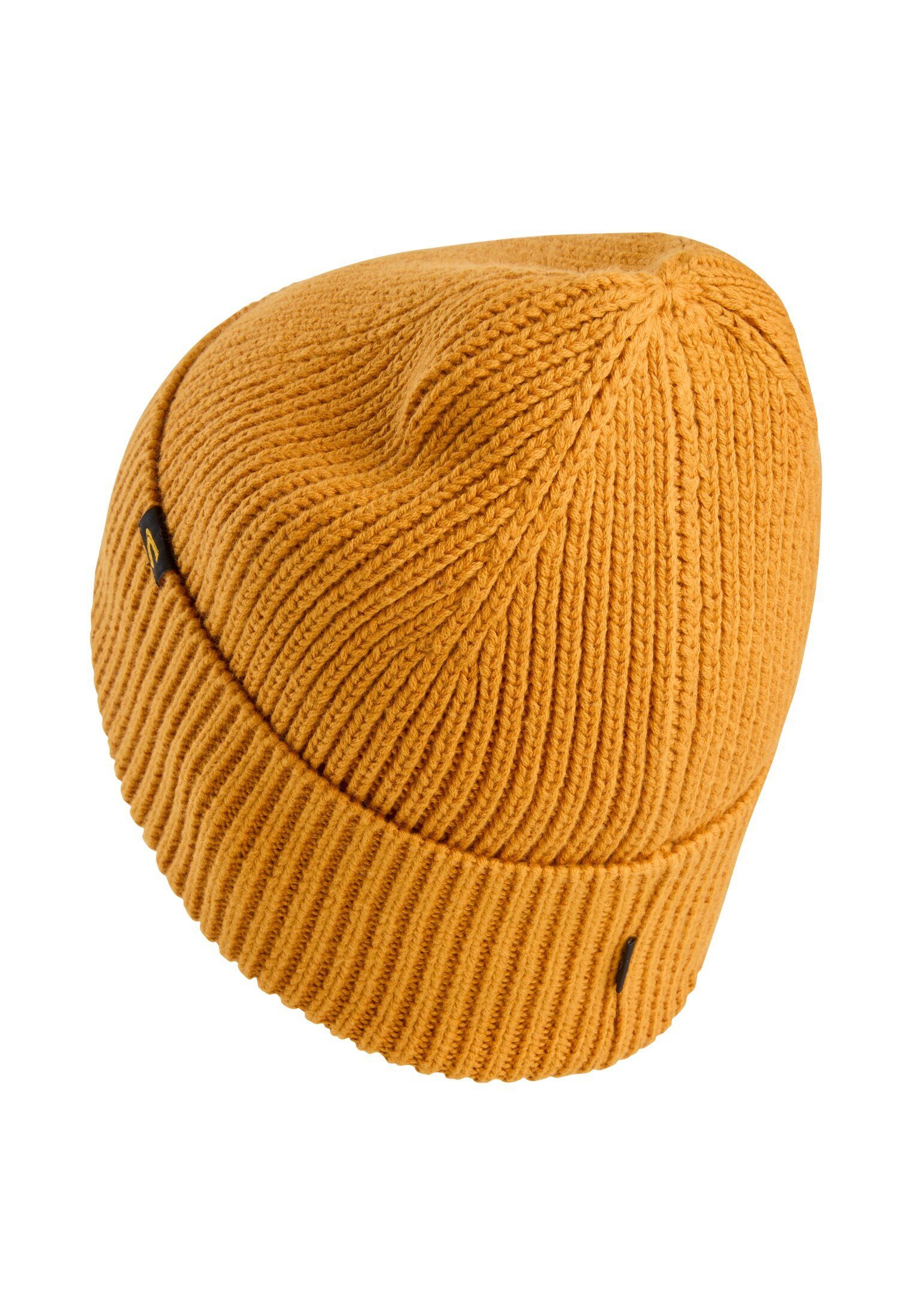 camel active Beanie aus einem Baumwoll-Kaschmir Mix
