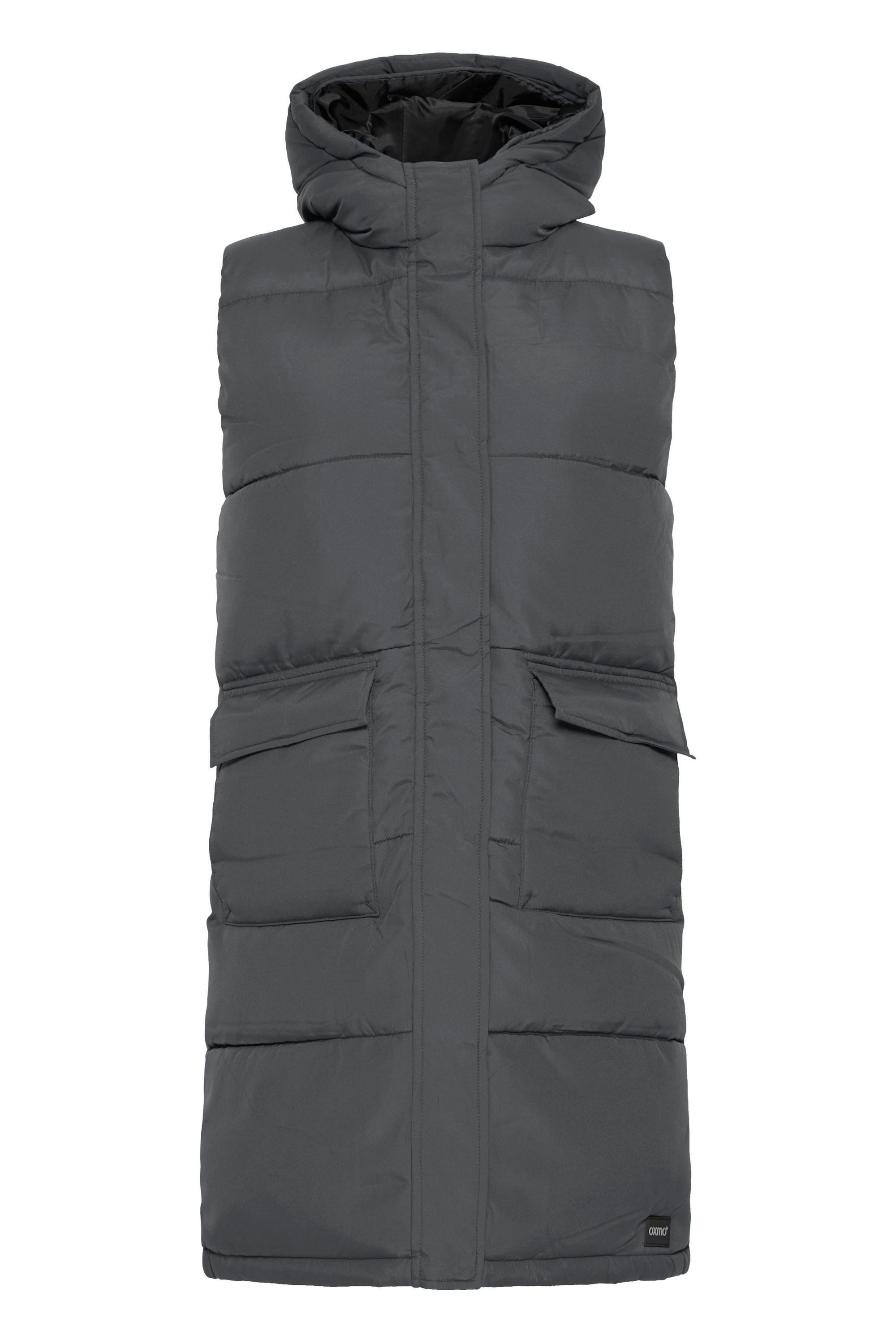 OXMO Steppweste OXMINNA LONG VEST Modische Steppweste mit Kapuze günstig online kaufen