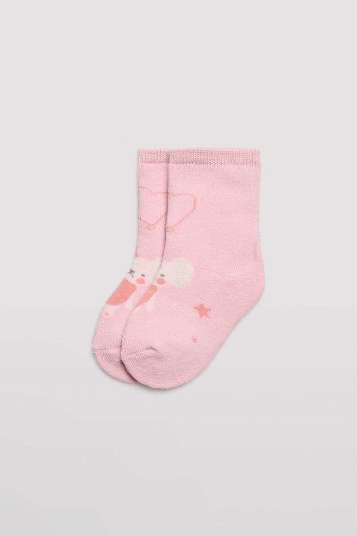 YSABEL MORA Thermosocken Ysabel Mora 2er Pack Baby Thermo Strümpfe Socken Maus rosa (2-Paar)