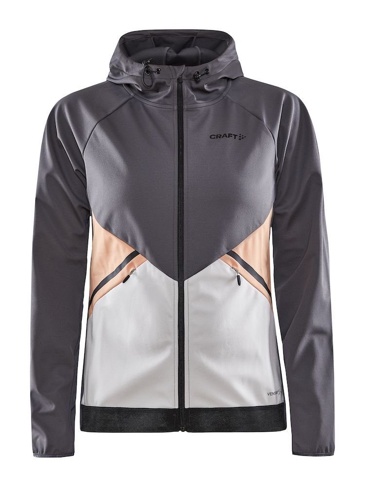 Laufjacke Core Glide Hood Jacket w granite ash