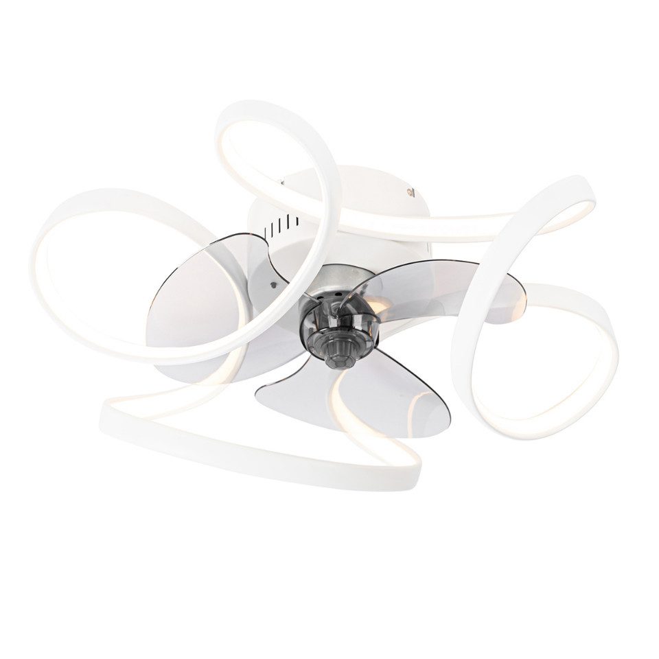 Qazqa Deckenventilator Mandy, (nicht austauschbare) LED, günstig online kaufen