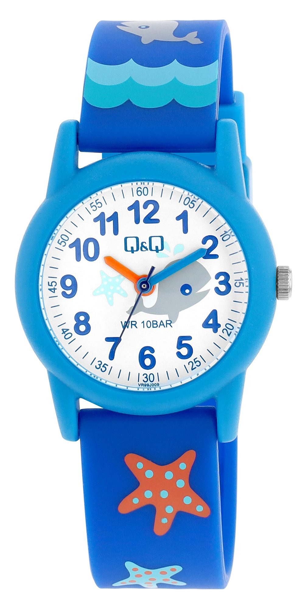 Q&Q Quarzuhr VR99J001Y Band aus Resin, Blumen, 10 Bar, Mädchen, Geschenk