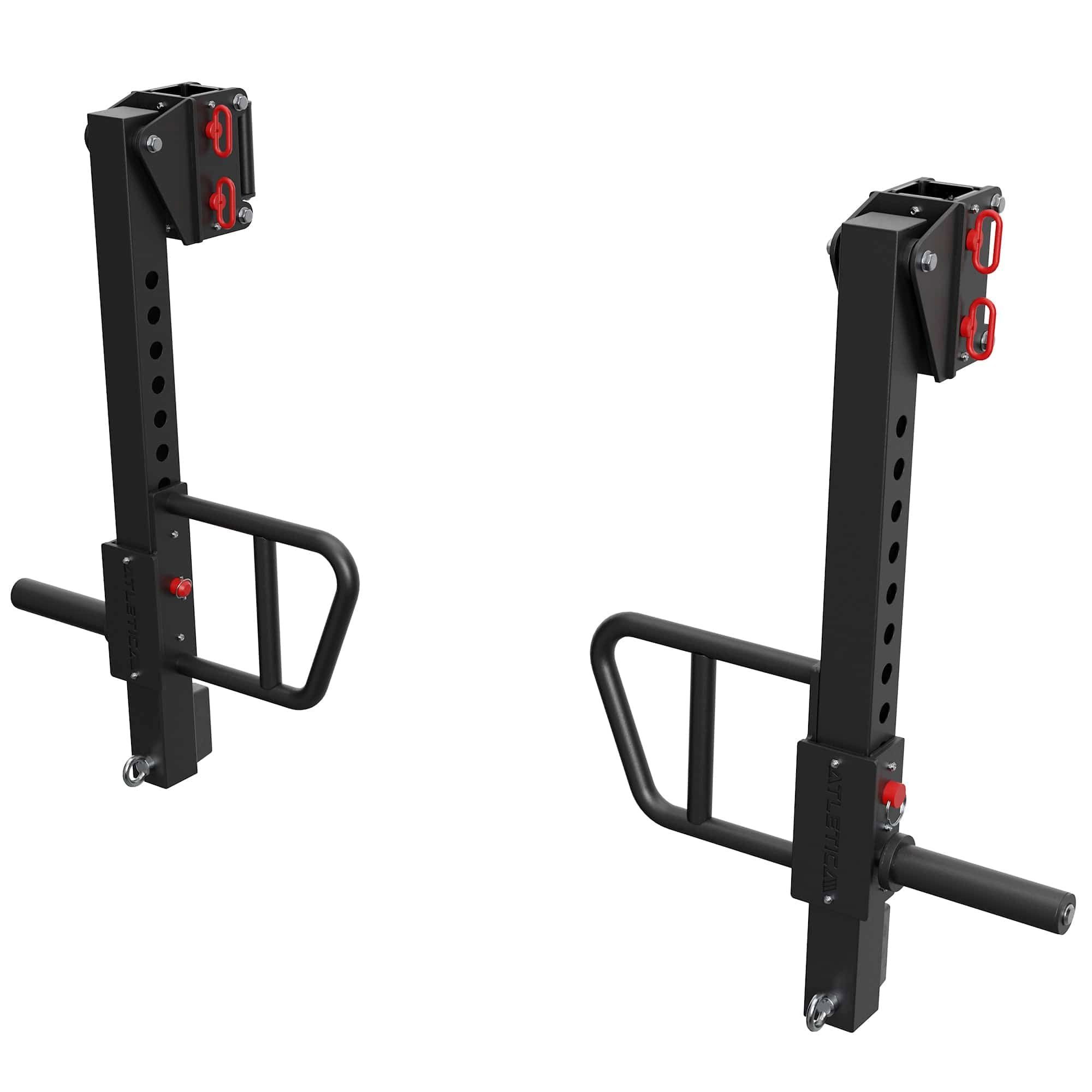 ATLETICA Power Rack R7 Jammer Arme, Bis 650 kg belastbar, Abnehmbare Griffe