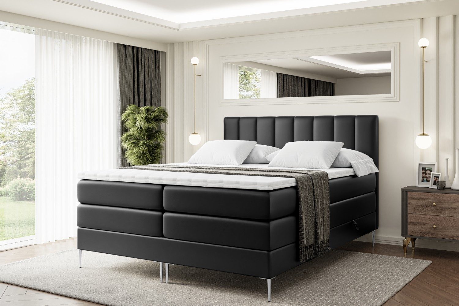ALTDECOR Boxspringbett OTTA-F KING (Multipocket-Matratze H4, günstig online kaufen