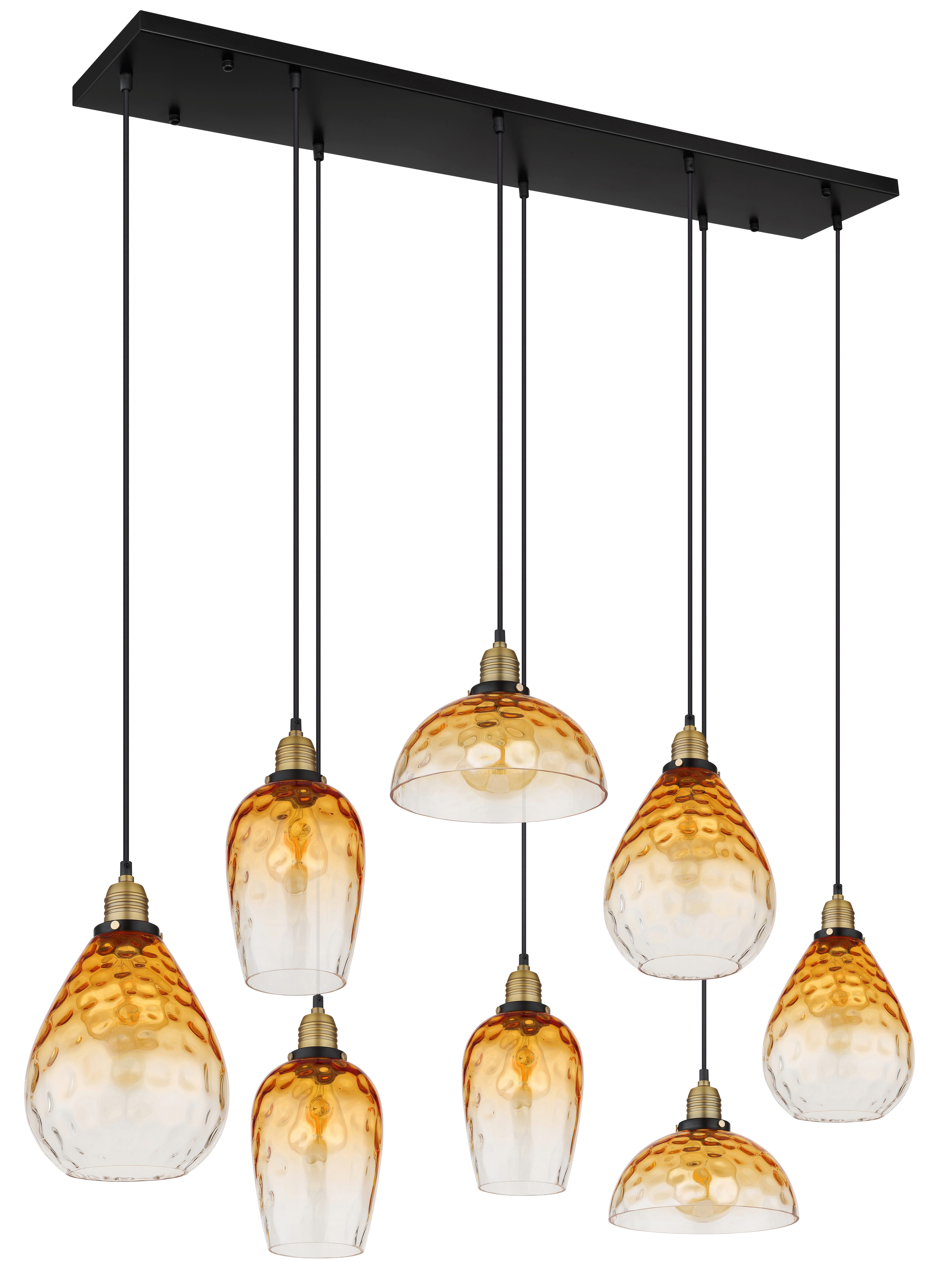 GLOBO LIGHTING Hängeleuchte SALVY, ohne Leuchtmittel, Hängelampe Esszimmer-Leuchte Esstischleuchte Wohnzimmer