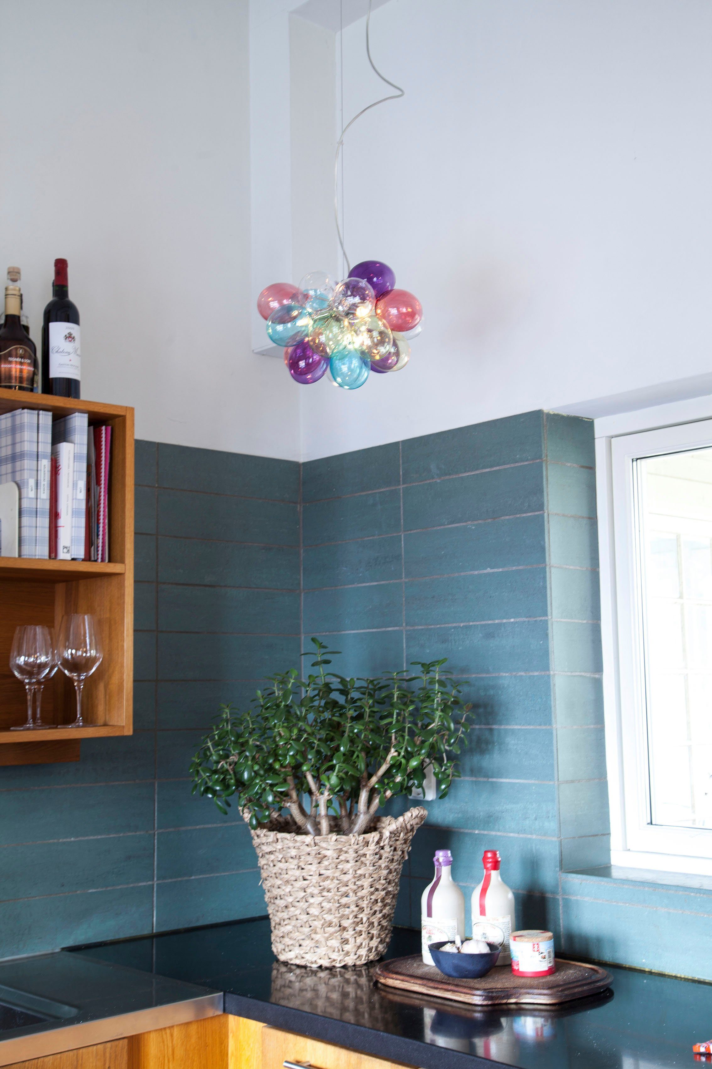 By Rydens Pendelleuchte Gross, ohne Leuchtmittel, Pendelleuchte mit Glas Blasen