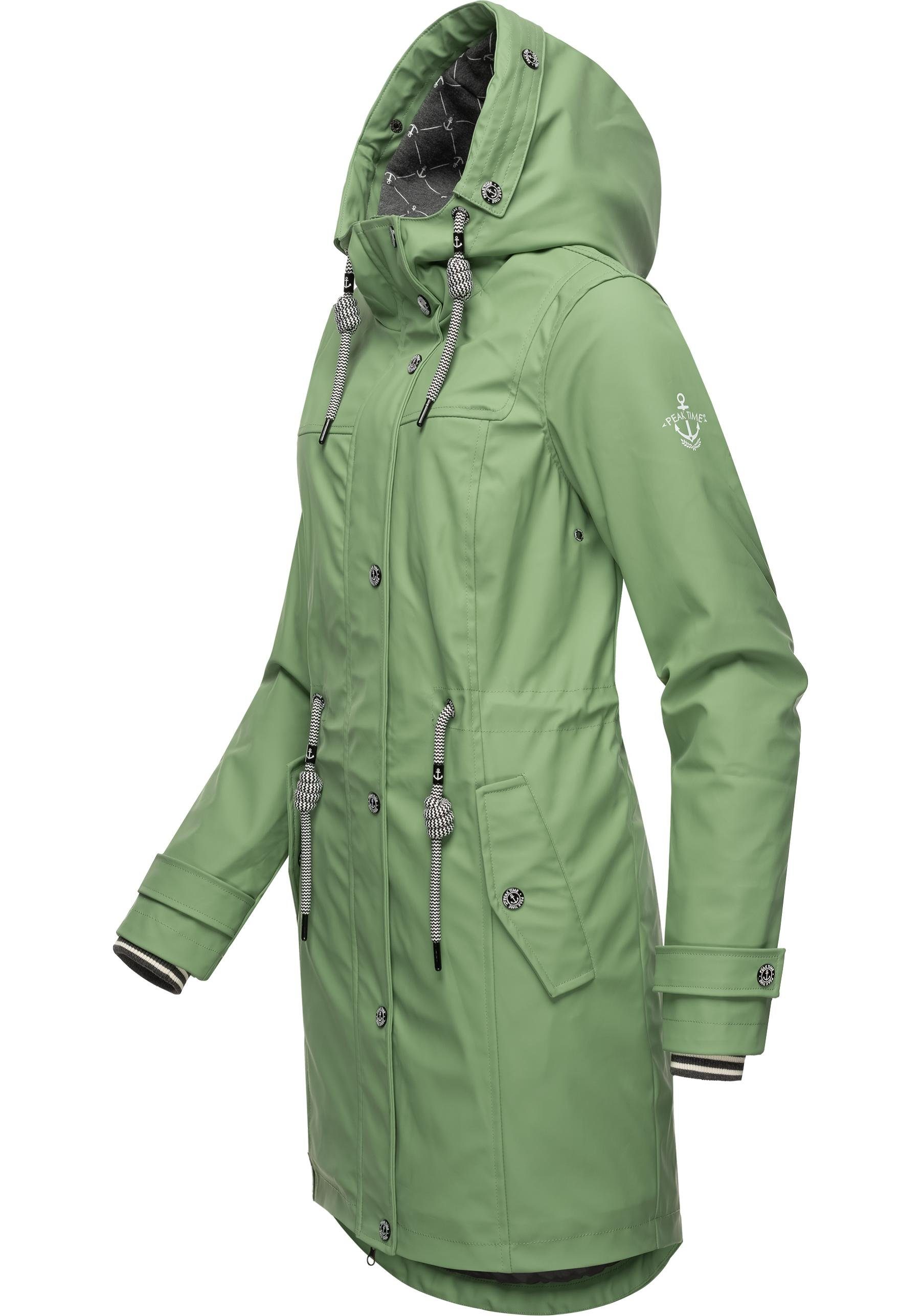 PEAK TIME Regenjacke L60042 stylisch taillierter günstig online kaufen