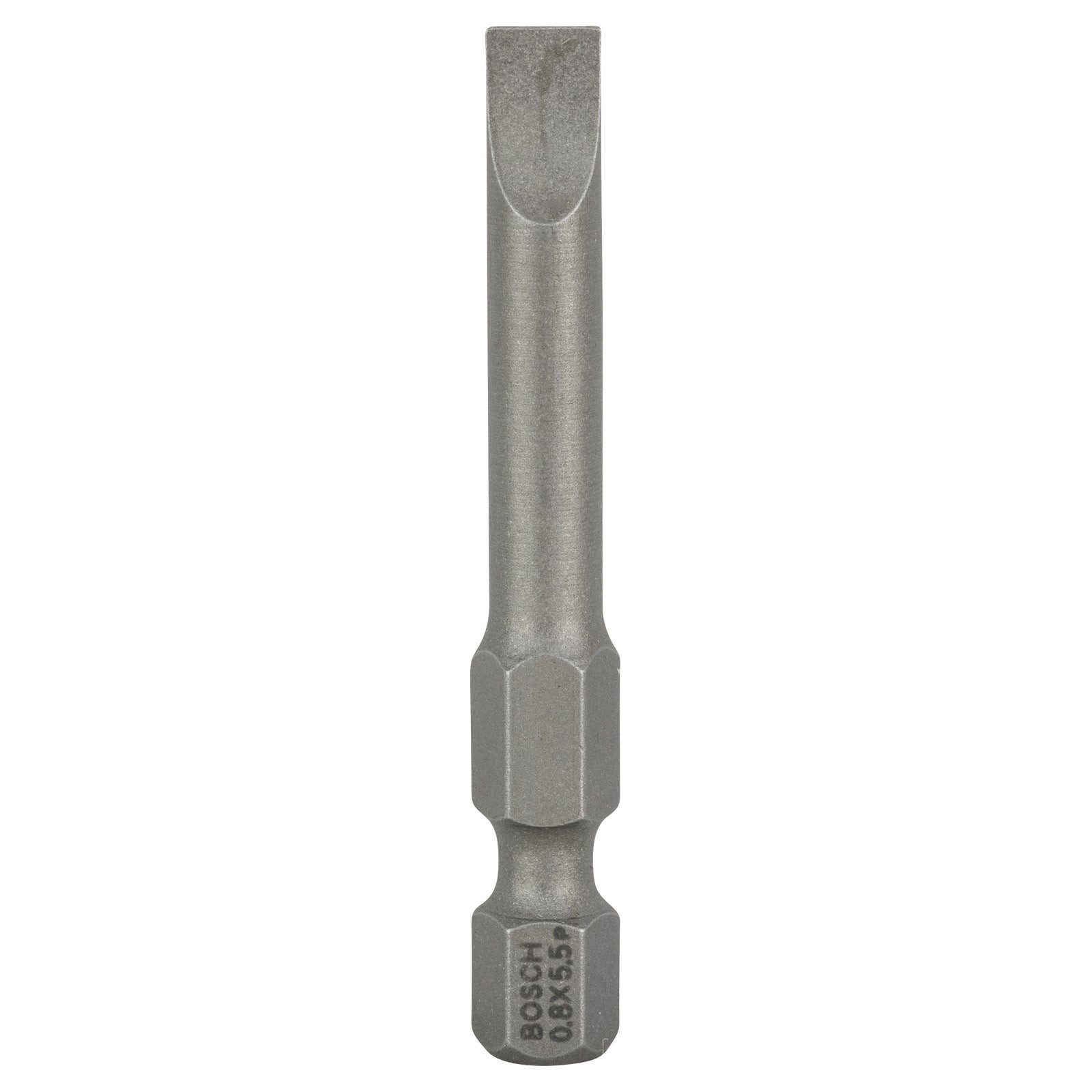 BOSCH Bit-Set Bosch 3x Schrauberbit Extra-Hart, S 0,8 x 5,5, 49 mm - 2607001479