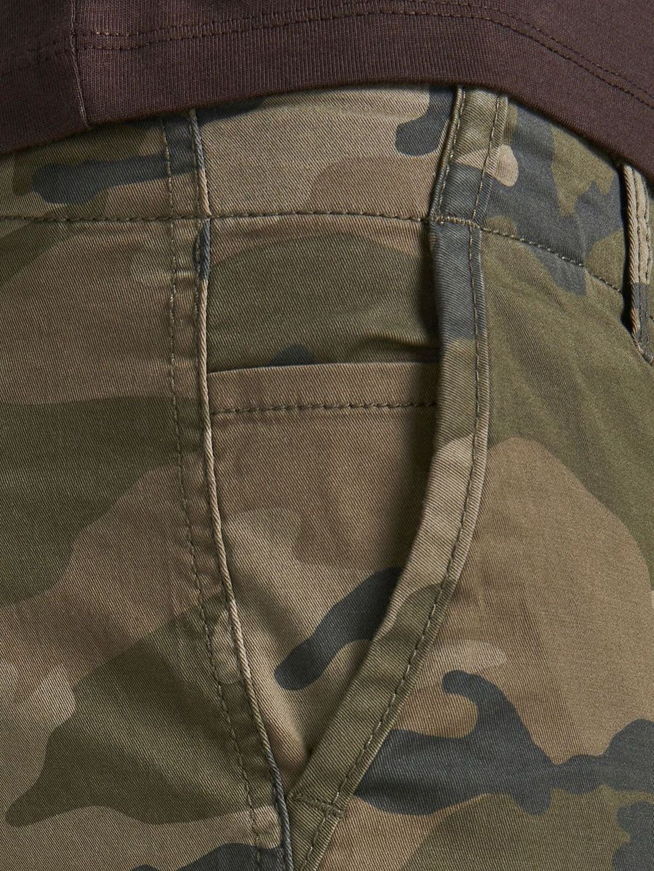 Jack & Jones Cargohose Cargo Pants PAUL FLAKE AKM 542 Twill Gummibund PAUL JJ FLAKE AKM 542