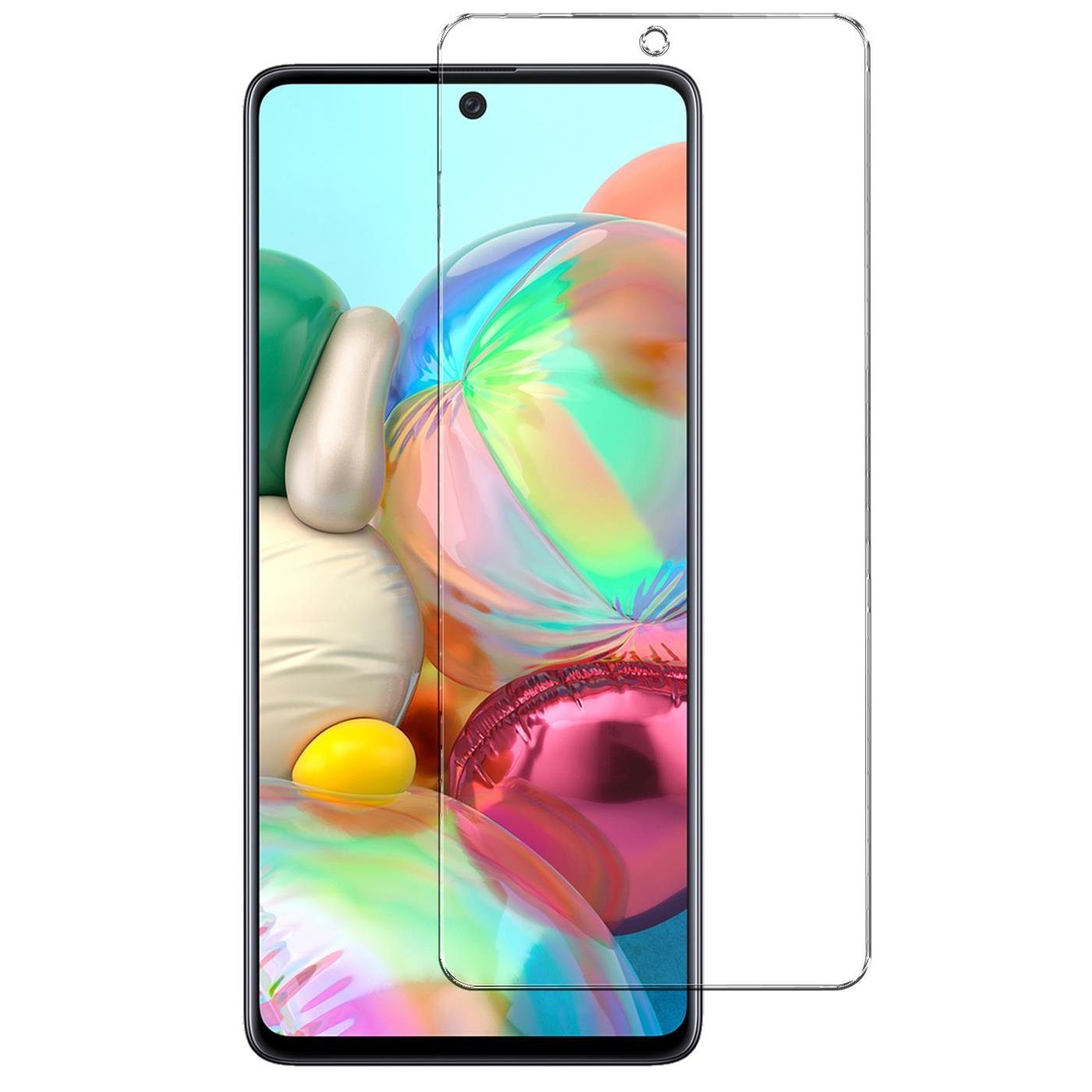 CoolGadget Handyhülle Schwarz als 2in1 Schutz Cover Set für Samsung Galaxy A52 A52s 4G/5G 6,5 Zoll, 2x Glas Display Schutz Folie + 1x Case Hülle für Galaxy A52 A52s 4G/5G
