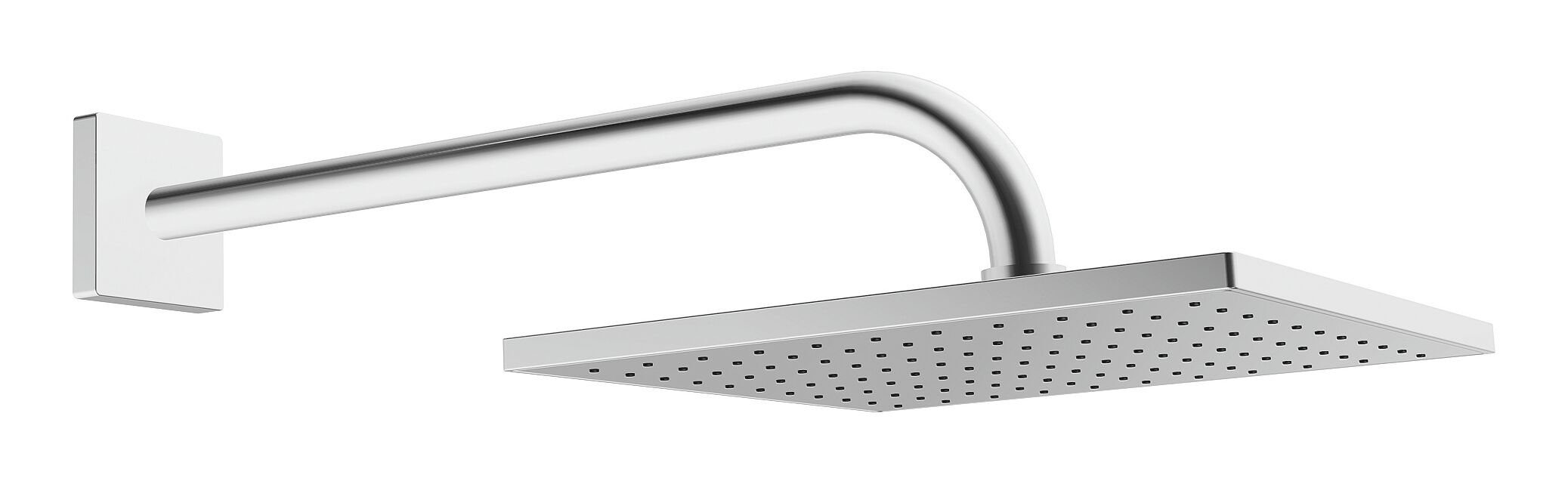 HANSA Kopfbrause Hansaviva, Für Wandaufbau Brausekopf aus Messing quadratisch 250 x 250 mm