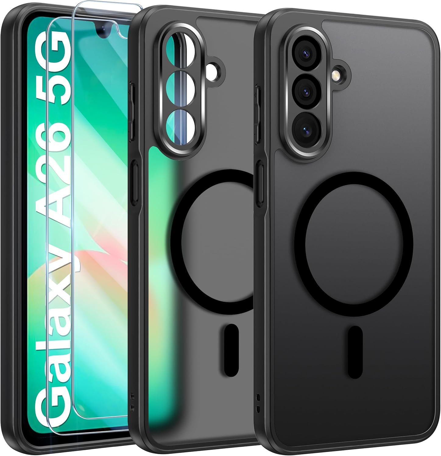 MSM Handyhülle Hülle + 2X Schutzglas für Samsung Galaxy A26 5G Panzerfolie MagSafe 9H