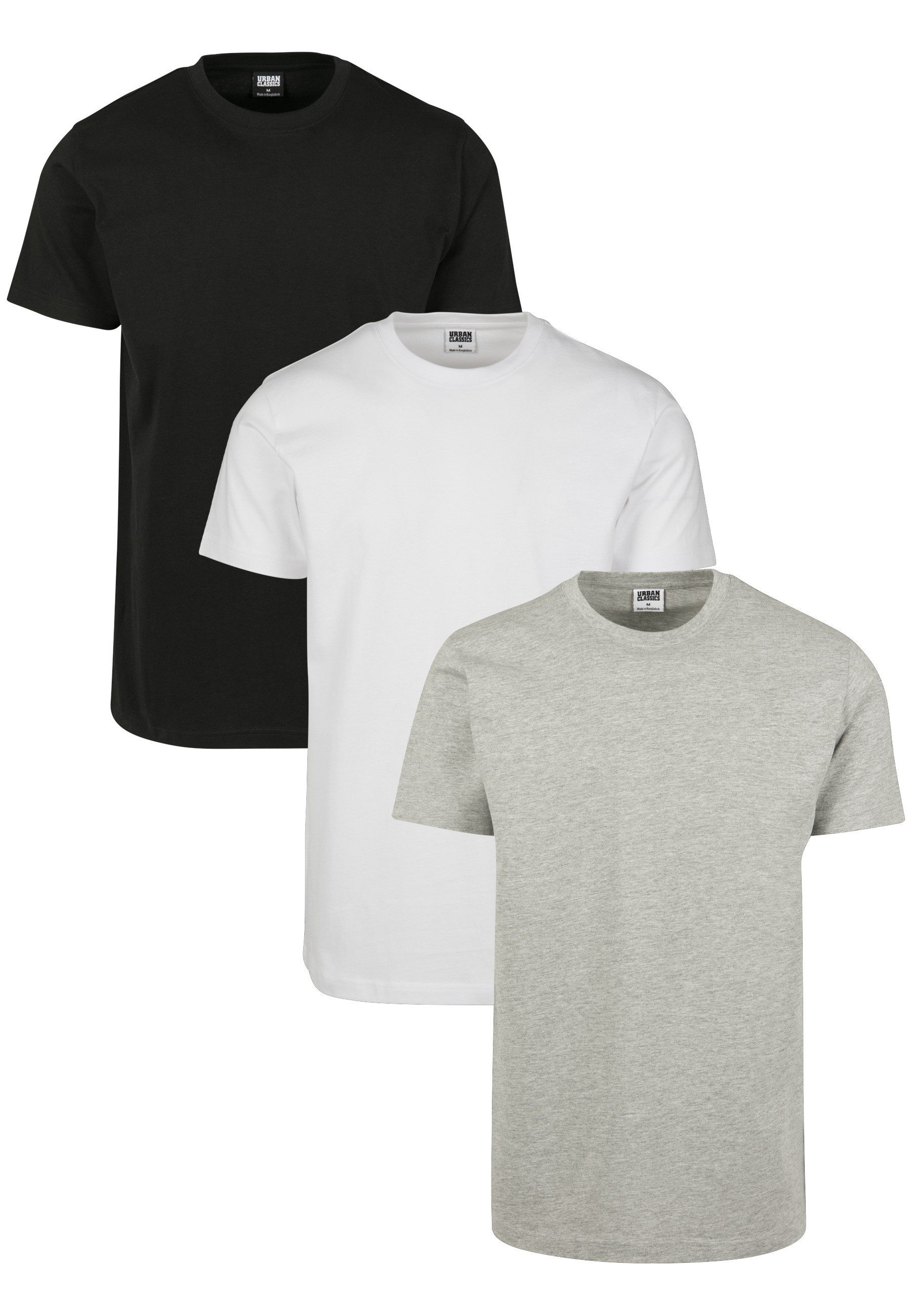 URBAN CLASSICS T-Shirt Urban Classics Herren Basic Tee 3-Pack (1-tlg)