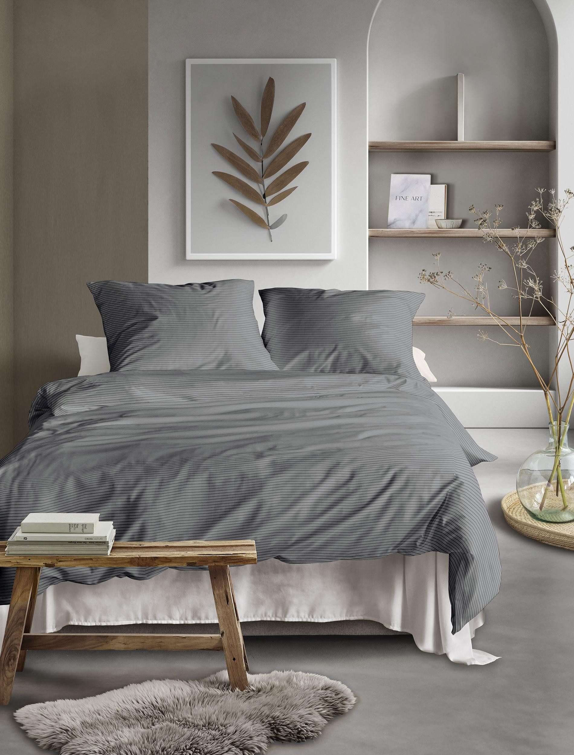 Irisette Bettwäsche Tokio 8607, Mako-Satin, 2 teilig, seidiger Glanz, besonders weich und hautschmeichelnd