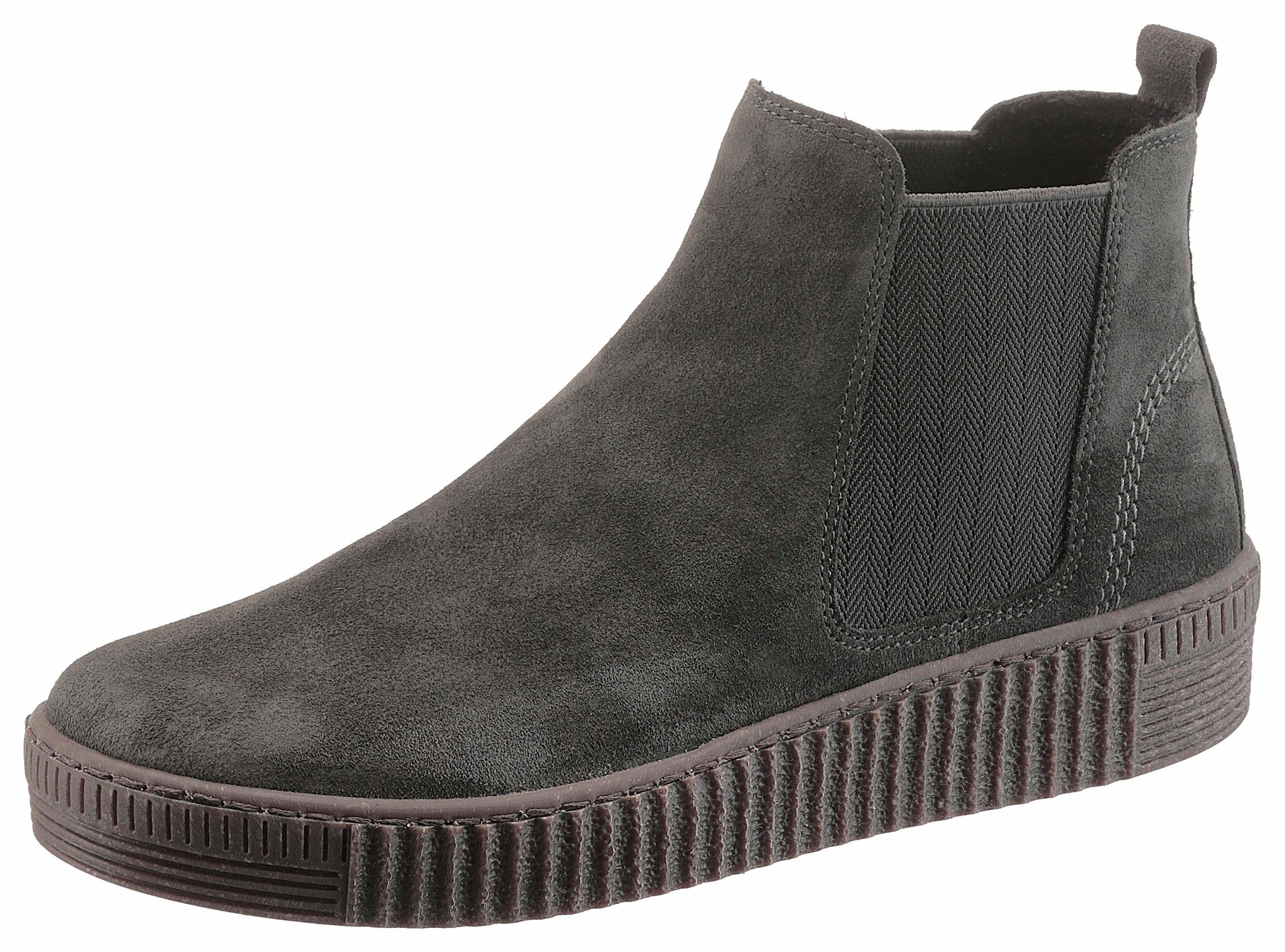 Gabor Chelseaboots mit dezenter Ziersteppung dunkelgrau | Chelsea-Boots