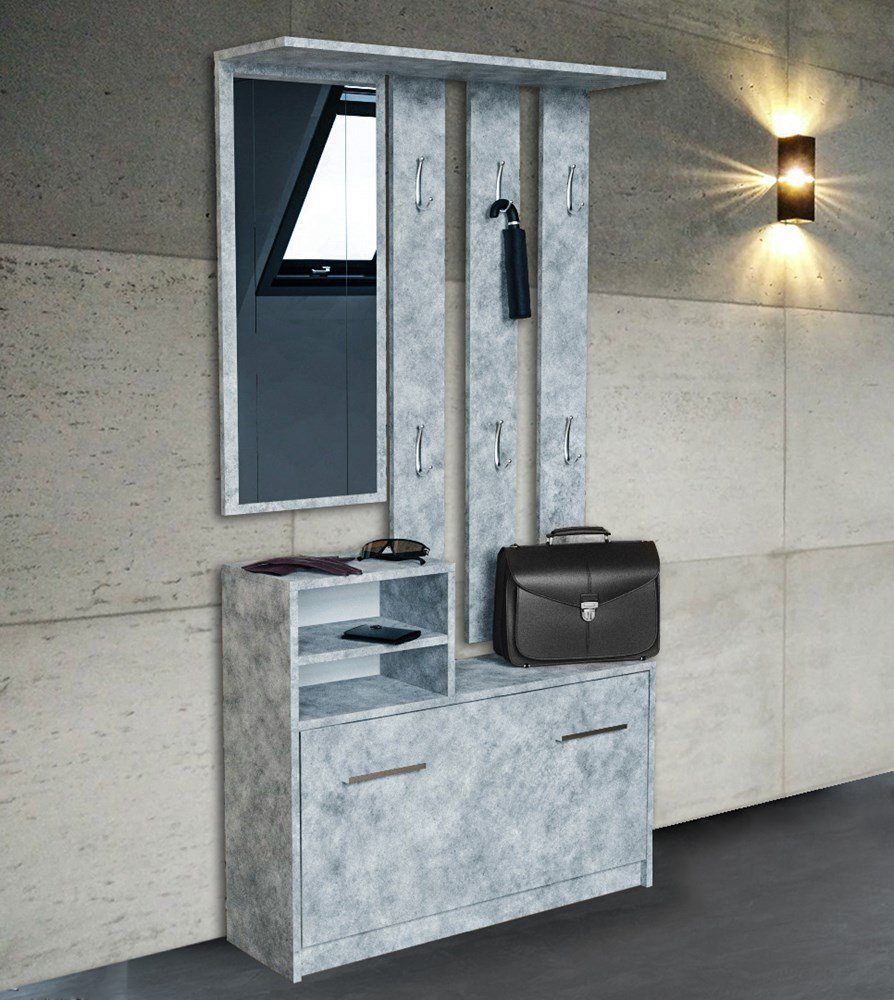 TOPESHOP Garderoben-Set Traumgarderobe: Kleiderschrank, Garderobenständer & günstig online kaufen