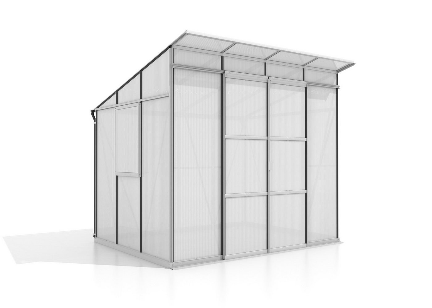 Thumbnail - Vitavia Gewächshaus Playa 5900 HKP6mm aufstellbares Seitenfenster Stahlfundament