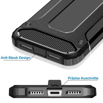 FITSU Handyhülle Outdoor Hülle für iPhone X Silber 5,8 Zoll, Robuste Handyhülle Outdoor Case stabile Schutzhülle mit Eckenschutz