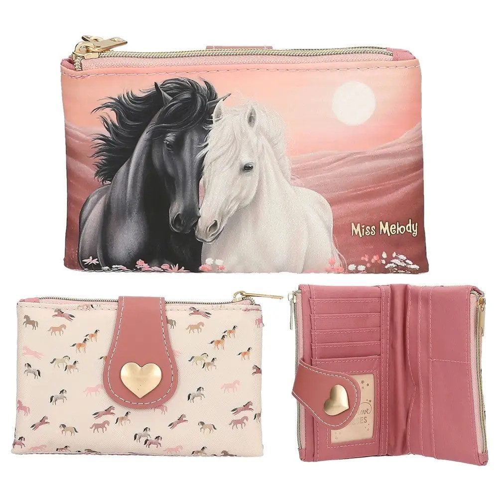 Depesche Kinderrucksack Miss Melody Portemonnaie BLOSSOM PONY
