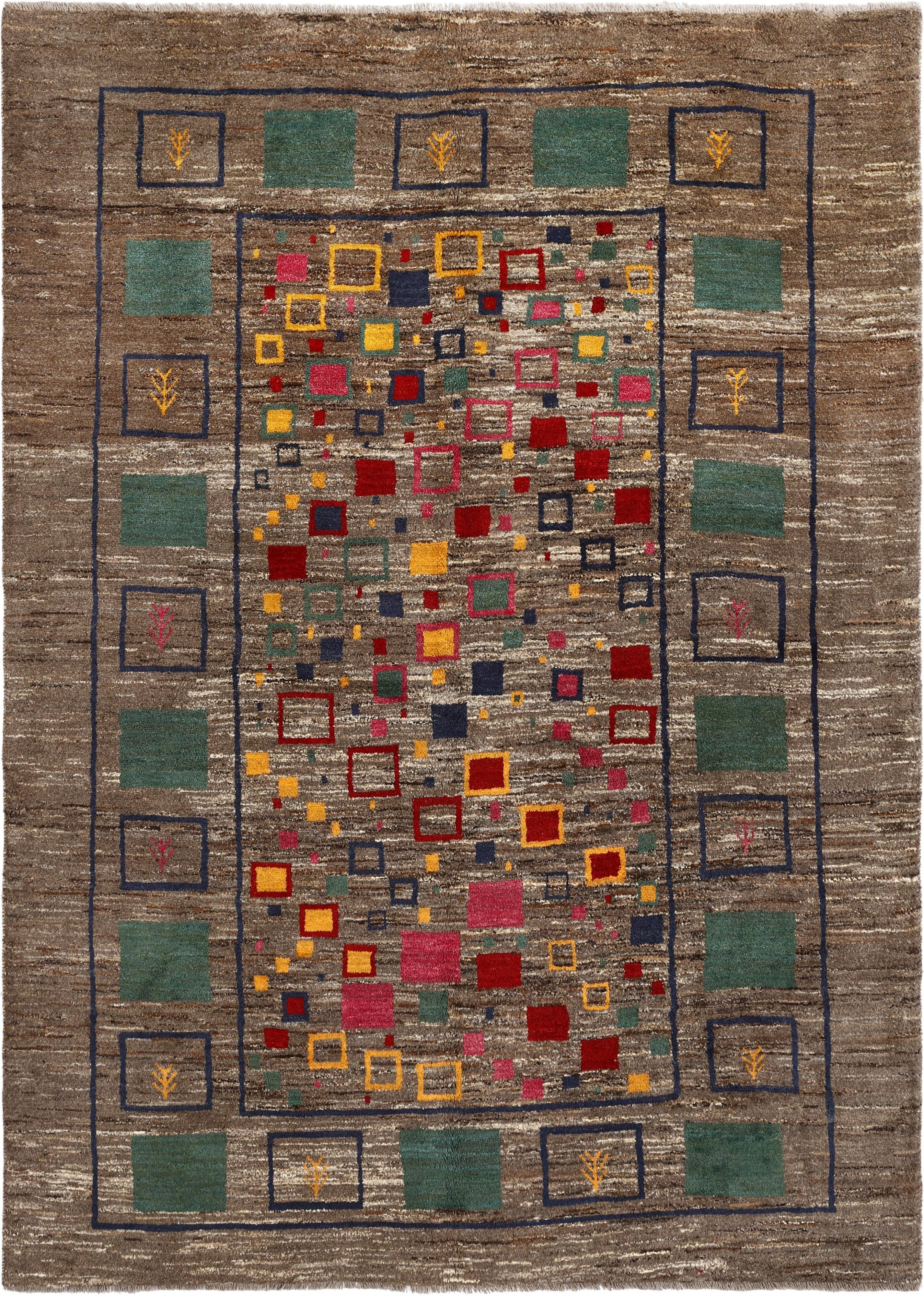 Carpet Avenue Teppich Perser Gabbeh 278x200, Rechteck, Höhe: 9 mm