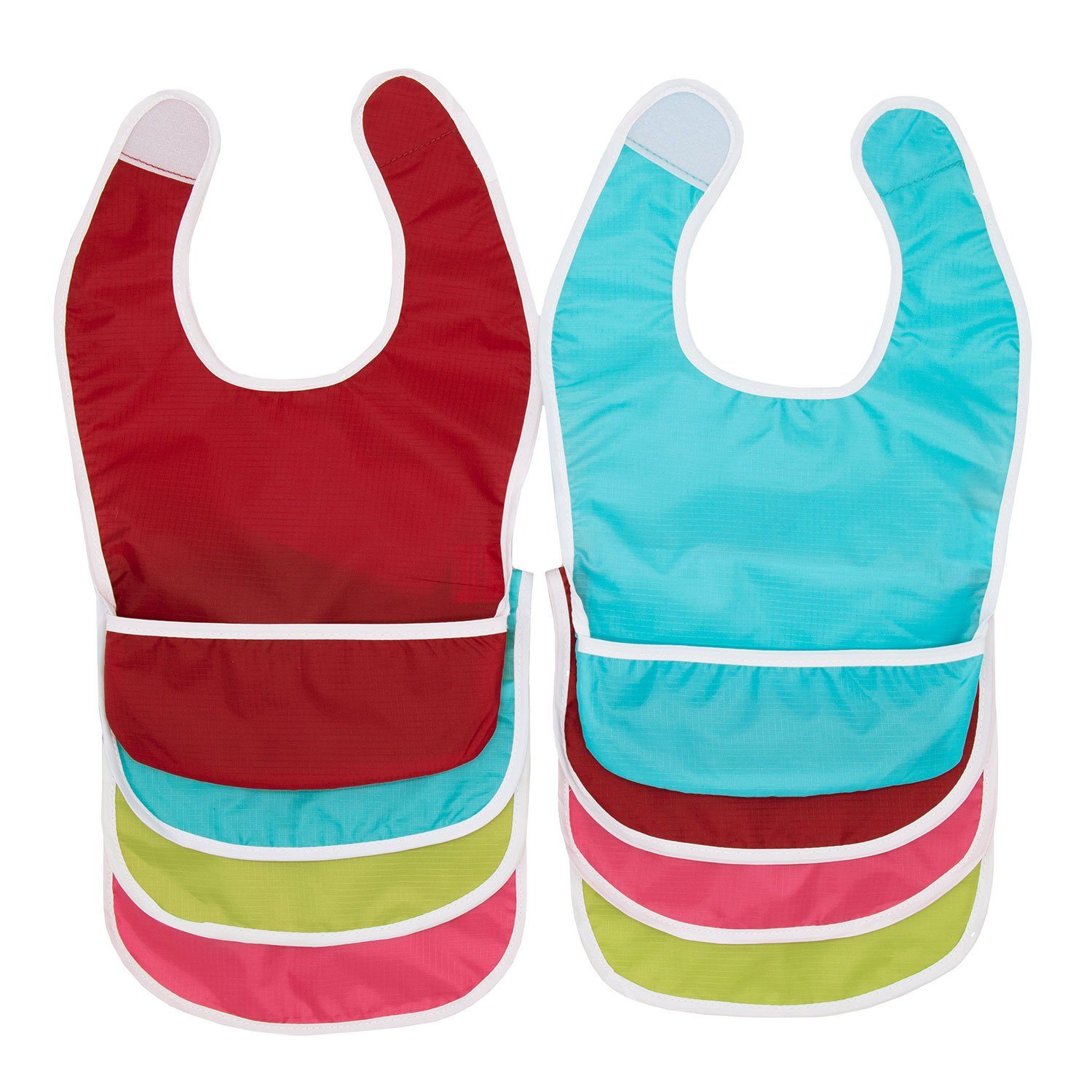 ZOLLNER Lätzchen, (Spar-Set, 8-St), 100% Polyester, wasserdicht