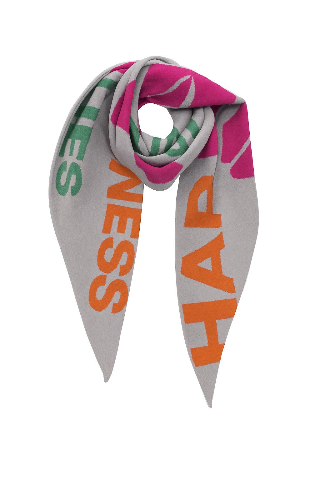 Faera Modeschal Positive Vibes Smiley, (1-St), 9431 in Grau günstig online kaufen