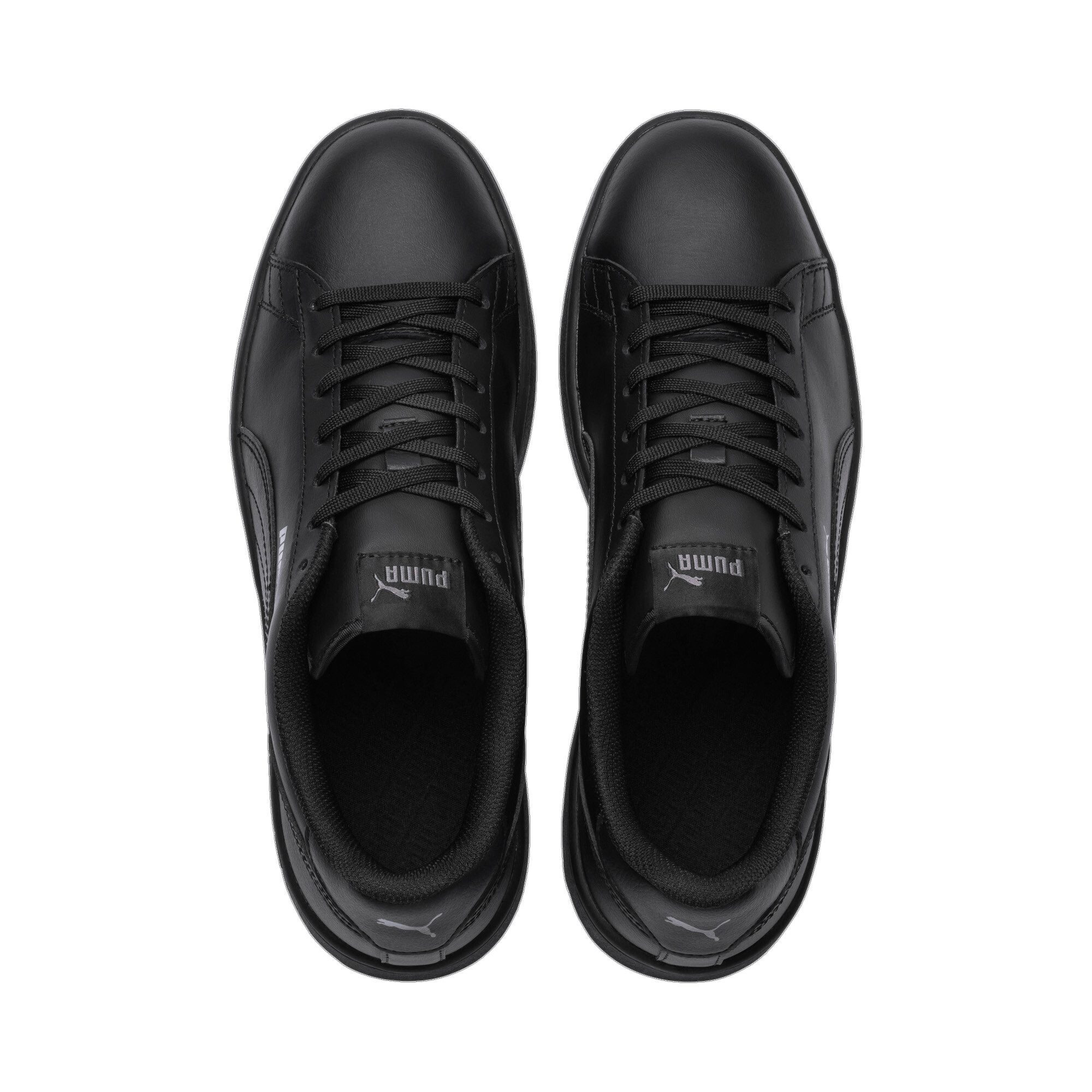 PUMA SMASH V2 L Sneaker atmungsaktives Obermaterial aus Leder und Synthetik, Schnürung