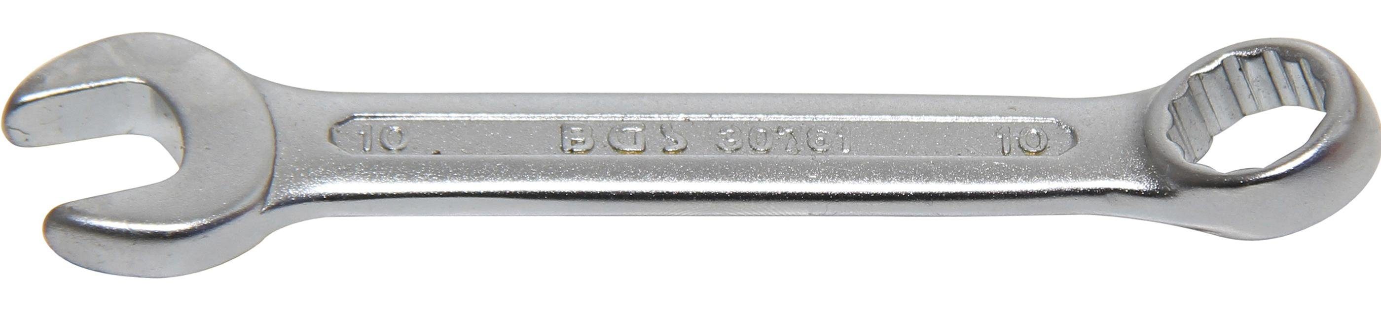 BGS technic Maulschlüssel Maul-Ringschlüssel, extra kurz, SW 10 mm | Maulschlüssel