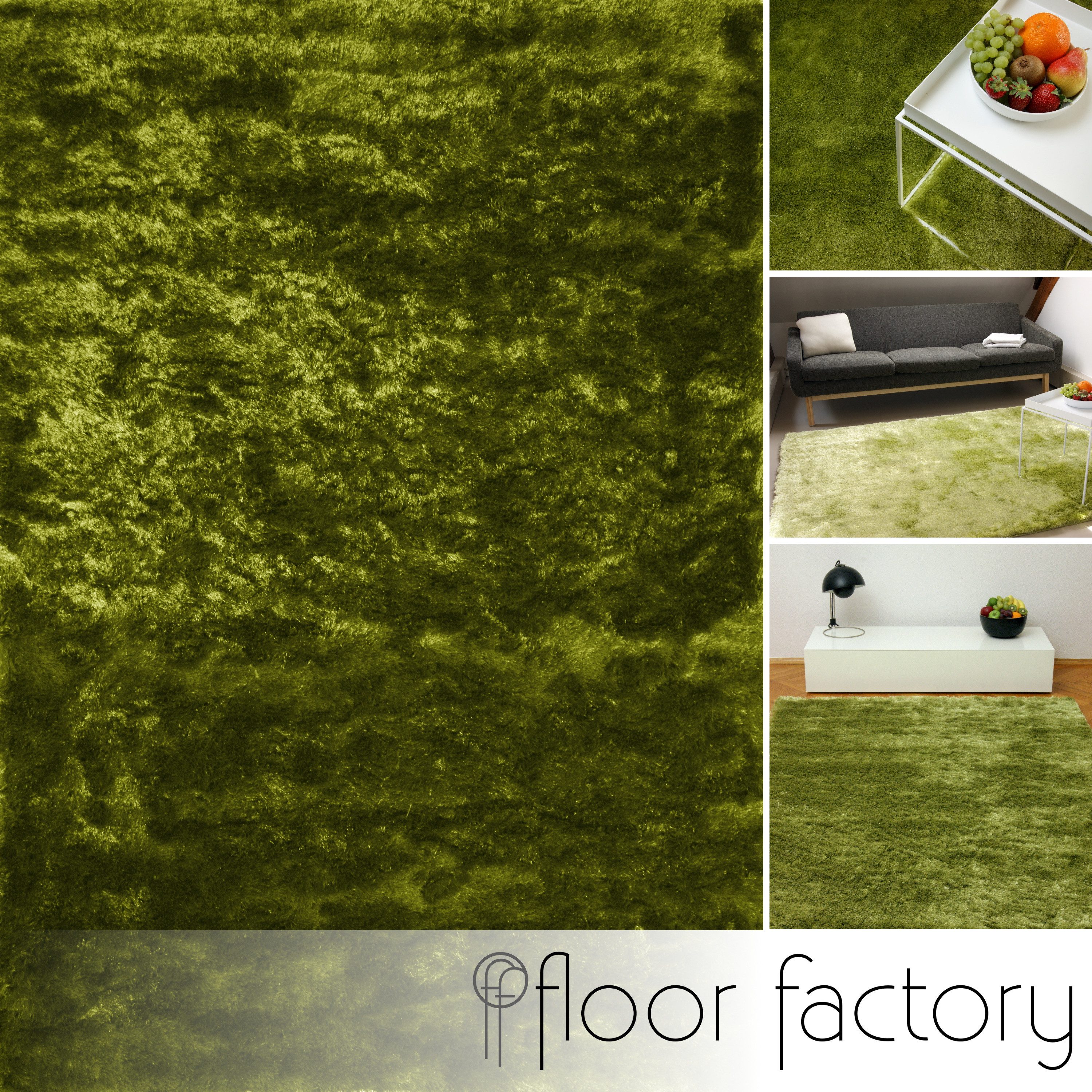 floor factory Hochflor-Teppich Satin, rechteckig, Höhe: günstig online kaufen