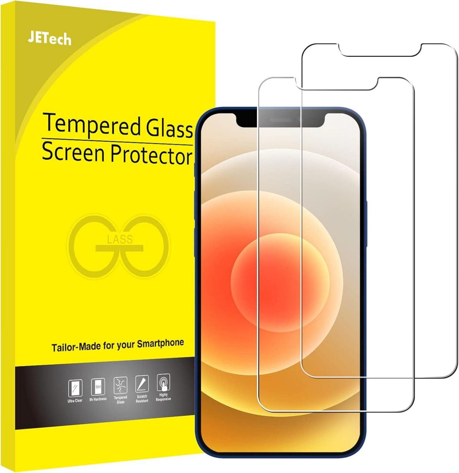 Displayschutzglas Schutzfolie für iPhone 12/12 Pro 6,1 Zoll 2 Stück Displayschutz