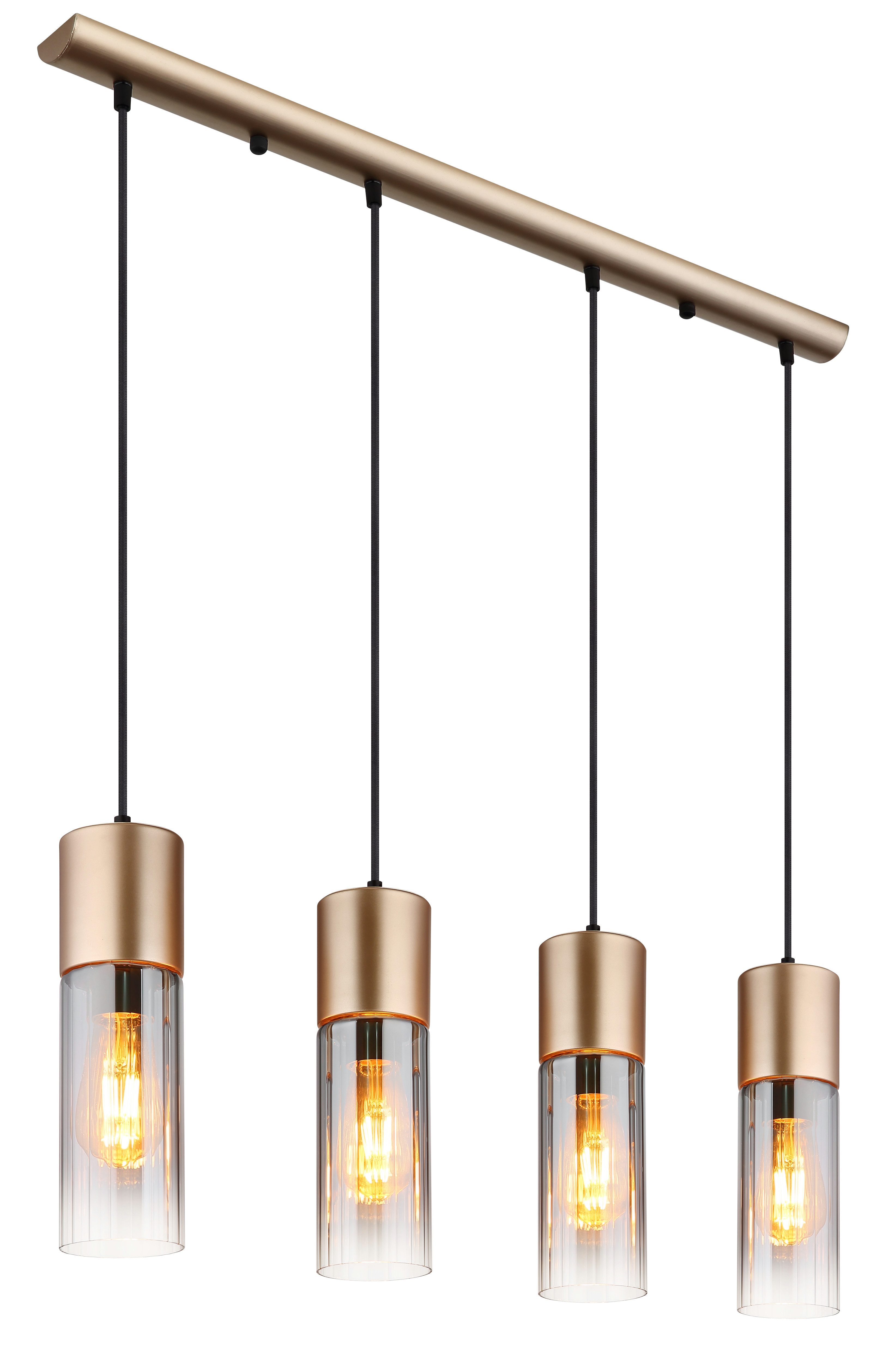 GLOBO LIGHTING Hängeleuchte ANNIKA, ohne Leuchtmittel, Hängeleuchte, Glas, E27