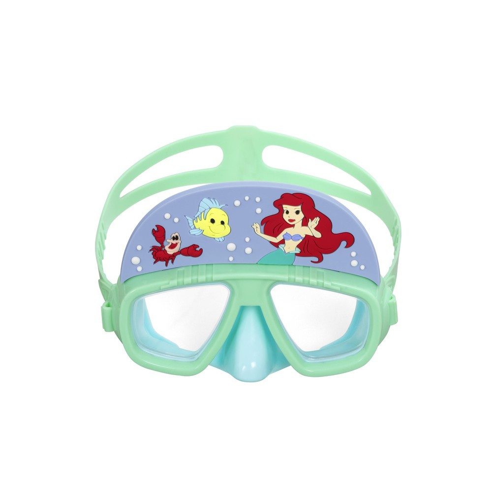 BESTWAY Schwimmbrille Tauchmaske Schwimmmaske Kinderbrille, (Spar-Set, 1-St), Disney-Motiv, verstellbares Band, bruchfeste Gläser