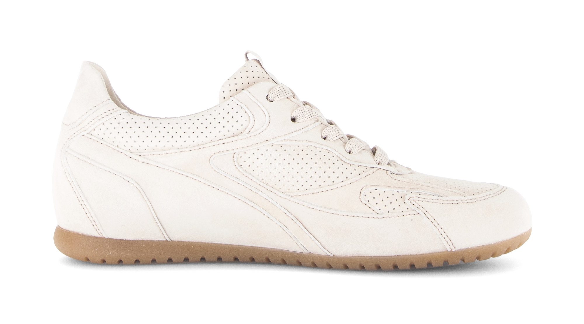 Gabor DAVOS Sneaker Freizeitschuh, Halbschuh, Schnürschuh mit Lochmuster, G-Weite