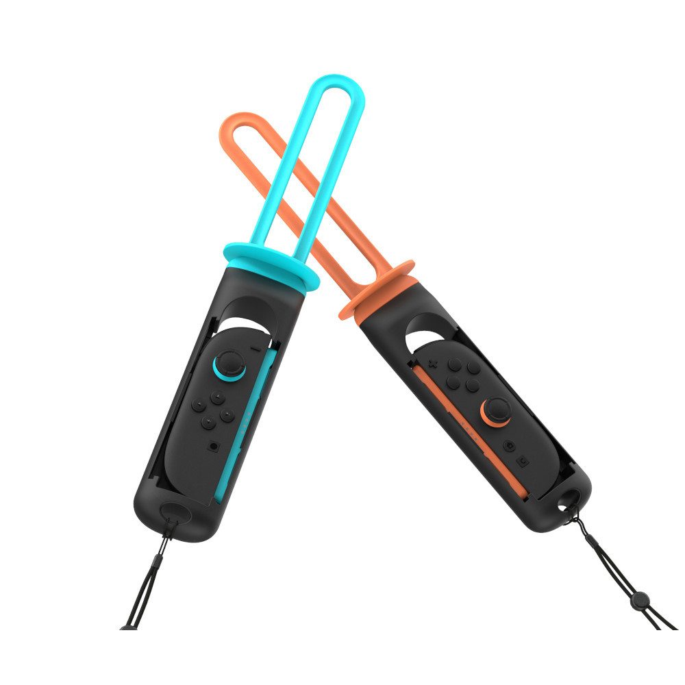 YAXO Schwert Aufsatz für Joy-Con Switch 2 Sportspiele ergonomisch 2er Set Zubehör Nintendo (Joy-Con Sport-Aufsatz 2er, 2 St., Rutschfeste Passform)