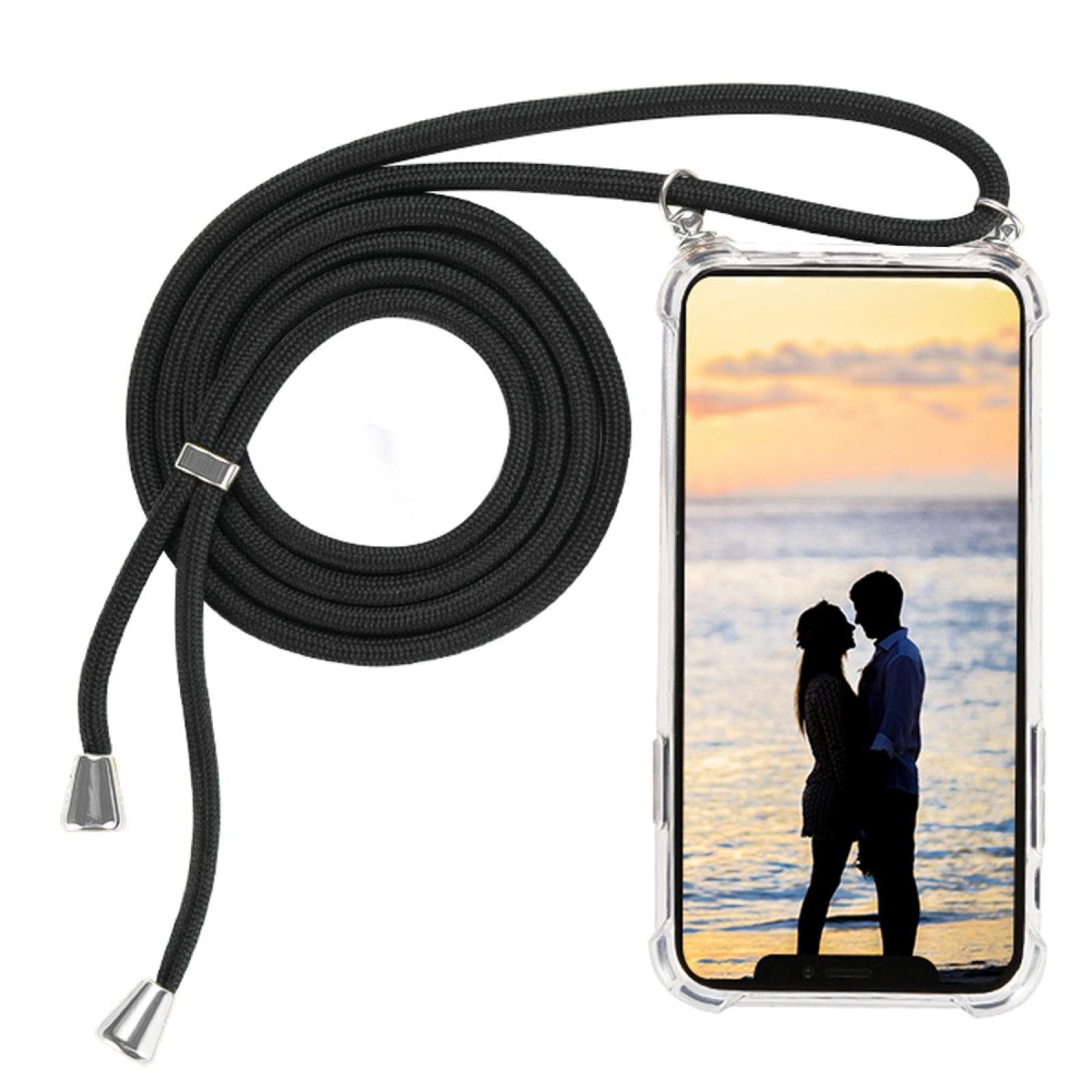 Numerva Handykette Necklace Case Schutzhülle Handyhülle für iPhone 13, TPU Handyschutzhülle mit Seil zum umhängen