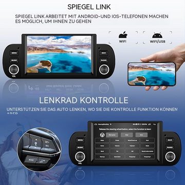 Hikity Android 13 Touchscreen GPS 6,2 Zoll für Fiat Penta 2013-2020 Autoradio (FM, Kabelloses Carplay Verkabeltes Android Auto)