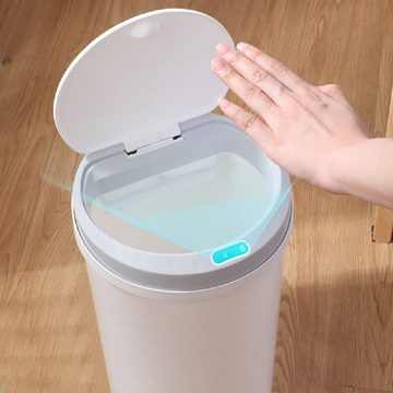 JOKA international Mülleimer Automatischer Mülleimer oval mit intelligentem Sensor 12l - weiß