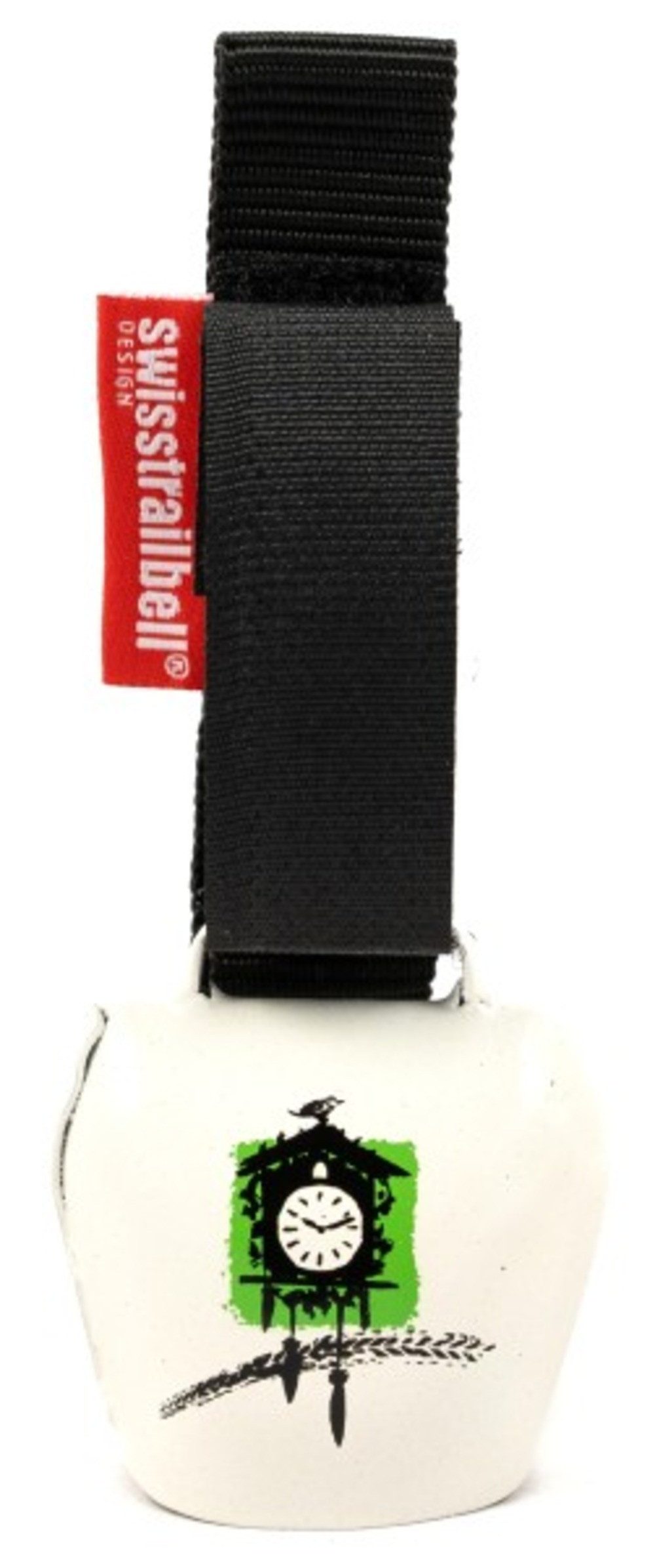 swisstrailbell Fahrradklingel BlackForest Edition weiß/grün: "Be Free", Trailbell