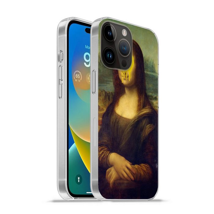 MuchoWow Handyhülle Mona Lisa - Farbe - Gelb Handyhülle Telefonhülle Apple iPhone 14 Pro
