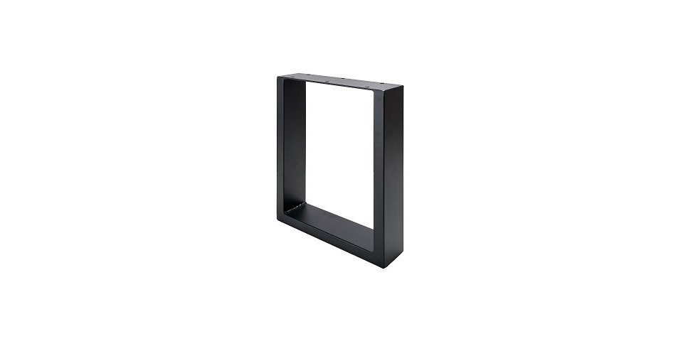 Hettich Tischbein Hettich Bankgestell U 40 x 30 cm Stahl schwarz - 1